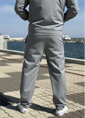 Брюки з преміальної бавовни сірі