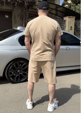 Костюм чоловічий літній бавовна мокко