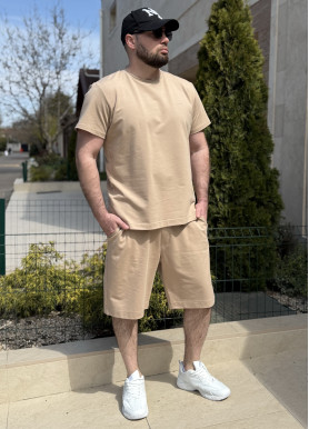 Костюм чоловічий літній бавовна мокко