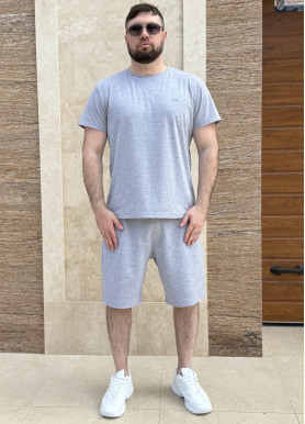 Костюм чоловічий літній бавовна сірий