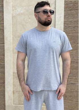 Костюм чоловічий літній бавовна сірий