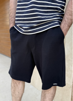 Шорти чоловічі з преміальної тканини лакоста сині