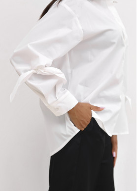 Брюки классические со стрелками сатин черные