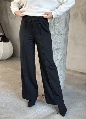 Штаны с эластичной вставкой алекс черные