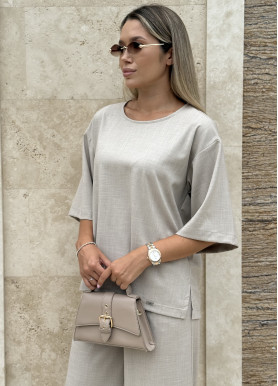 Прогулочный костюм премиумная костюмка мокко