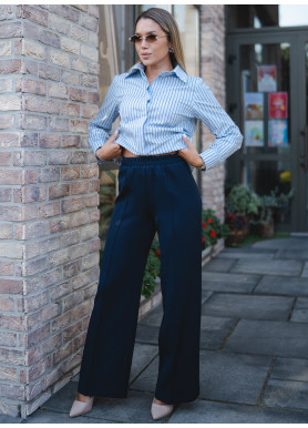 Брюки премиум костюмная ткань синие