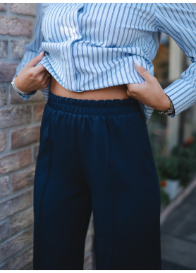 Брюки премиум костюмная ткань синие