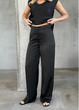 Прогулочный костюм вискозный шелк черный