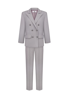 Класичний костюм преміум костюмка сірий Класичний костюм преміум костюмка сірий